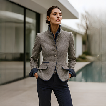 Valerie - Cárdigan Elegante con Cuello Mao
