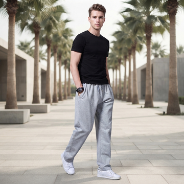 Aldrine - Pantalones Casuales de Ajuste Amplio