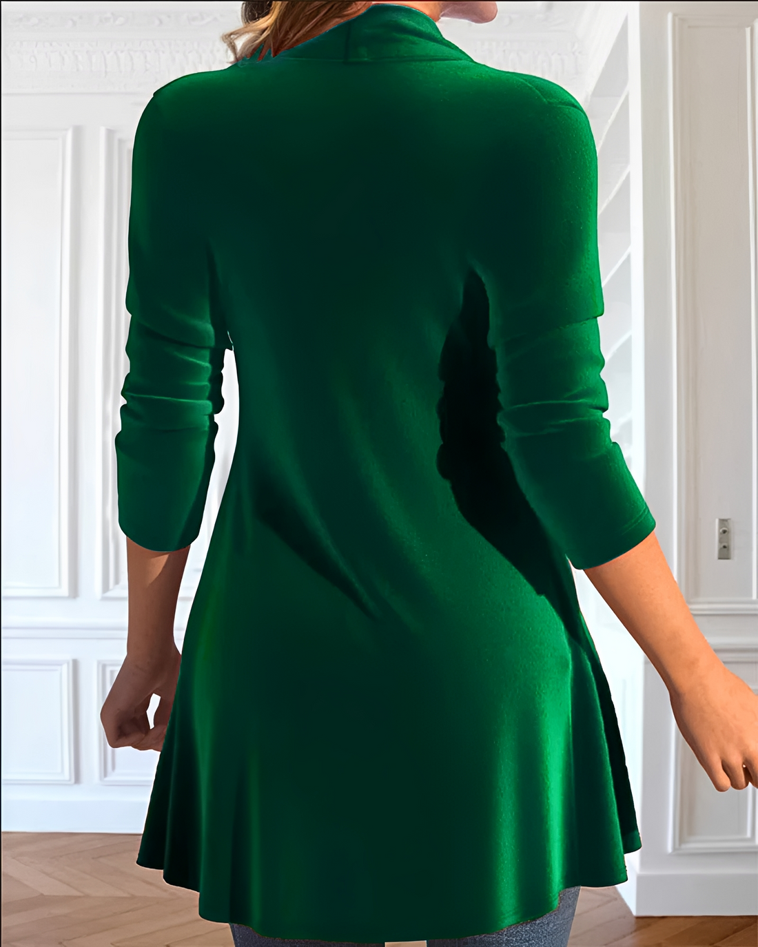 Samia - Blusa Elegante con Lentejuelas y Volantes