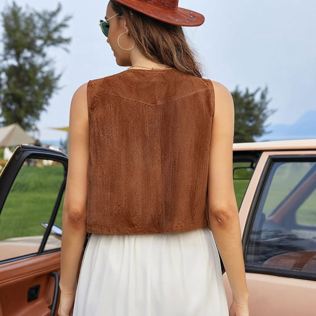 Gwyneth - Chaleco Boho Estiloso y Chic