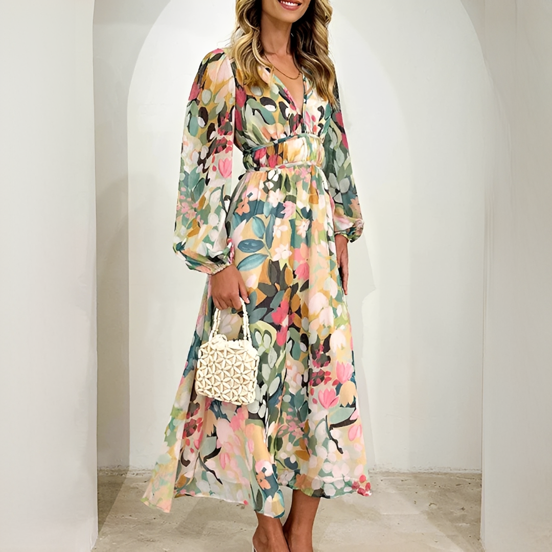 Kiara - Vestido Elegante de Manga Larga y Suelto