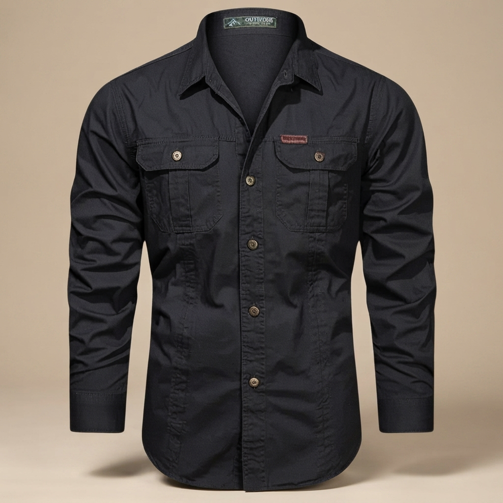 Hayden - Camisa Cargo de Manga Larga con Múltiples Bolsillos