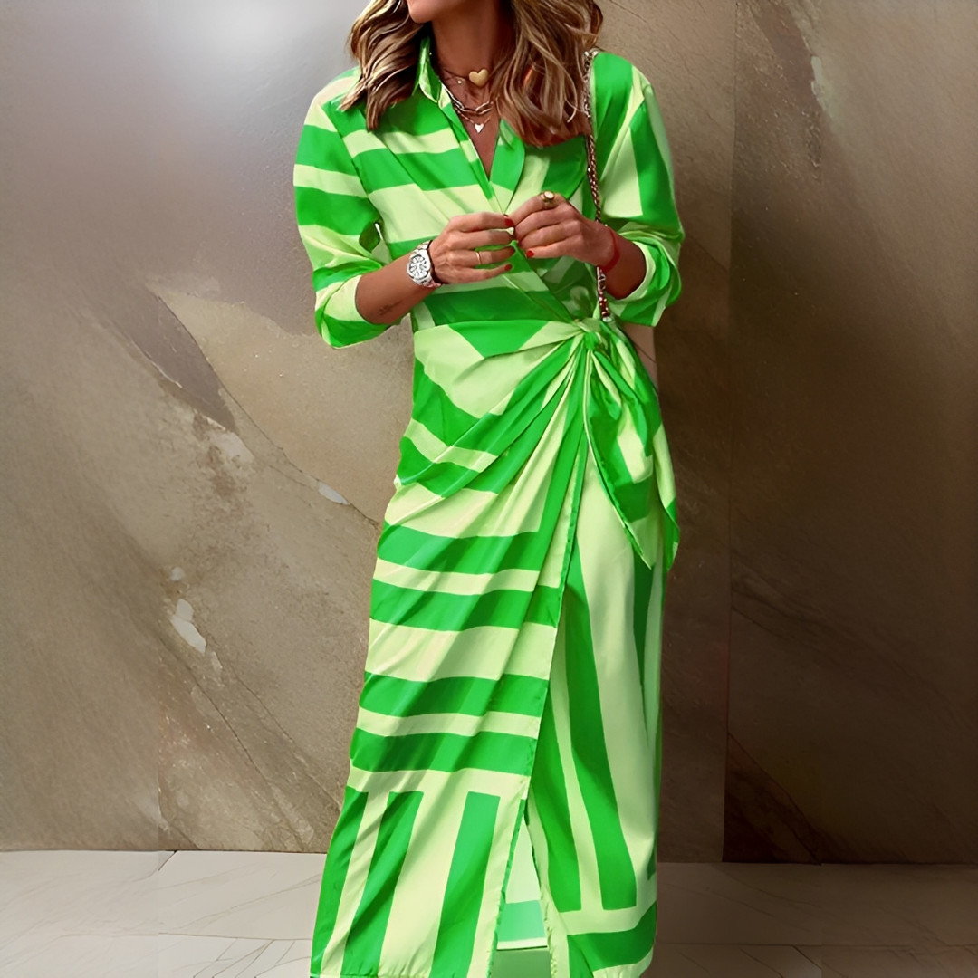 Emily - Vestido Con Estilo y Elegante a Rayas
