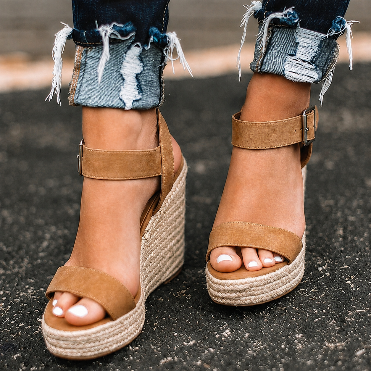 Laquita - Sandalias Elegantes de Cuña