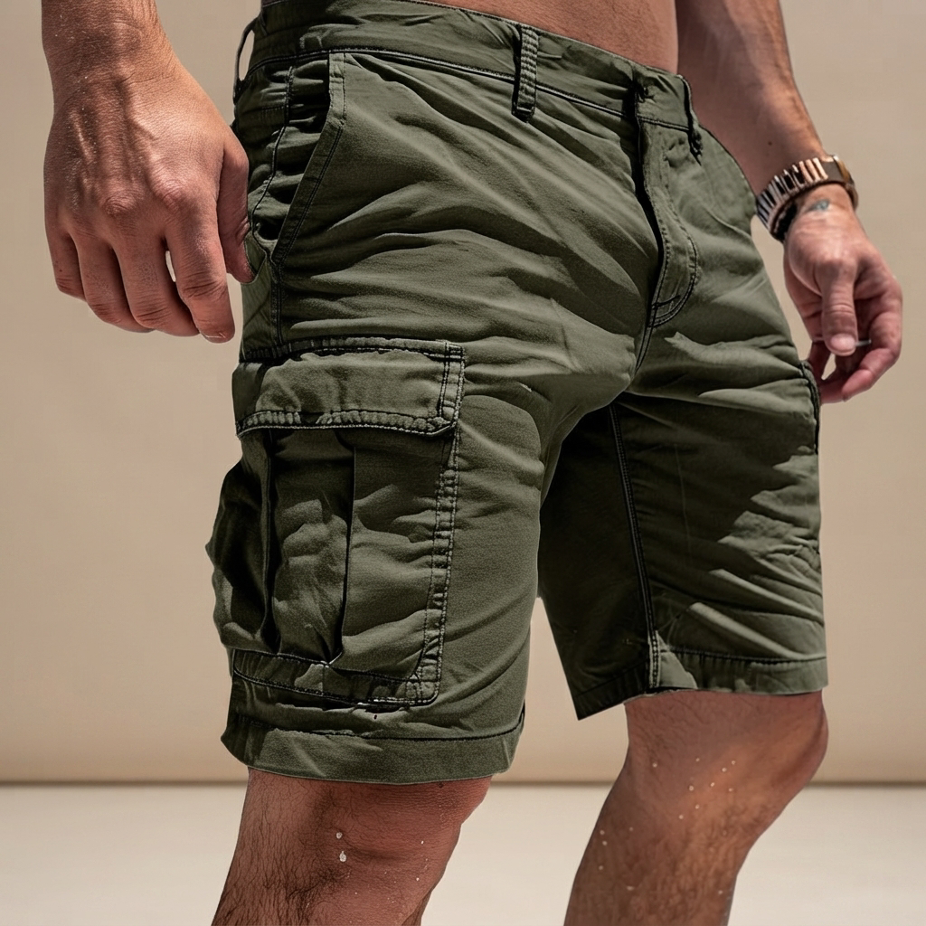 Jorlin - Pantalones Cortos Cargo Casuales