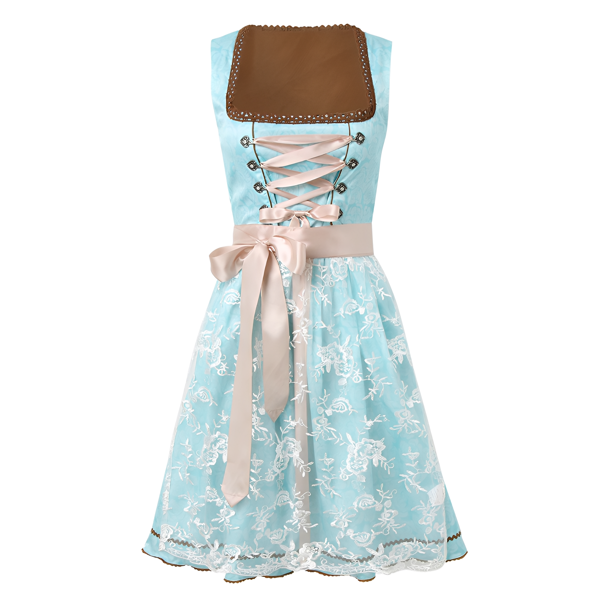 Zella - Vestido dirndl elegante de encaje
