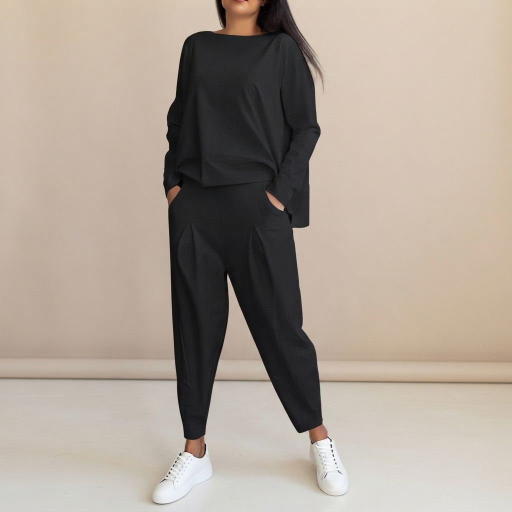 Emilyn - Set de Pantalones Cómodos de Corte Amplio