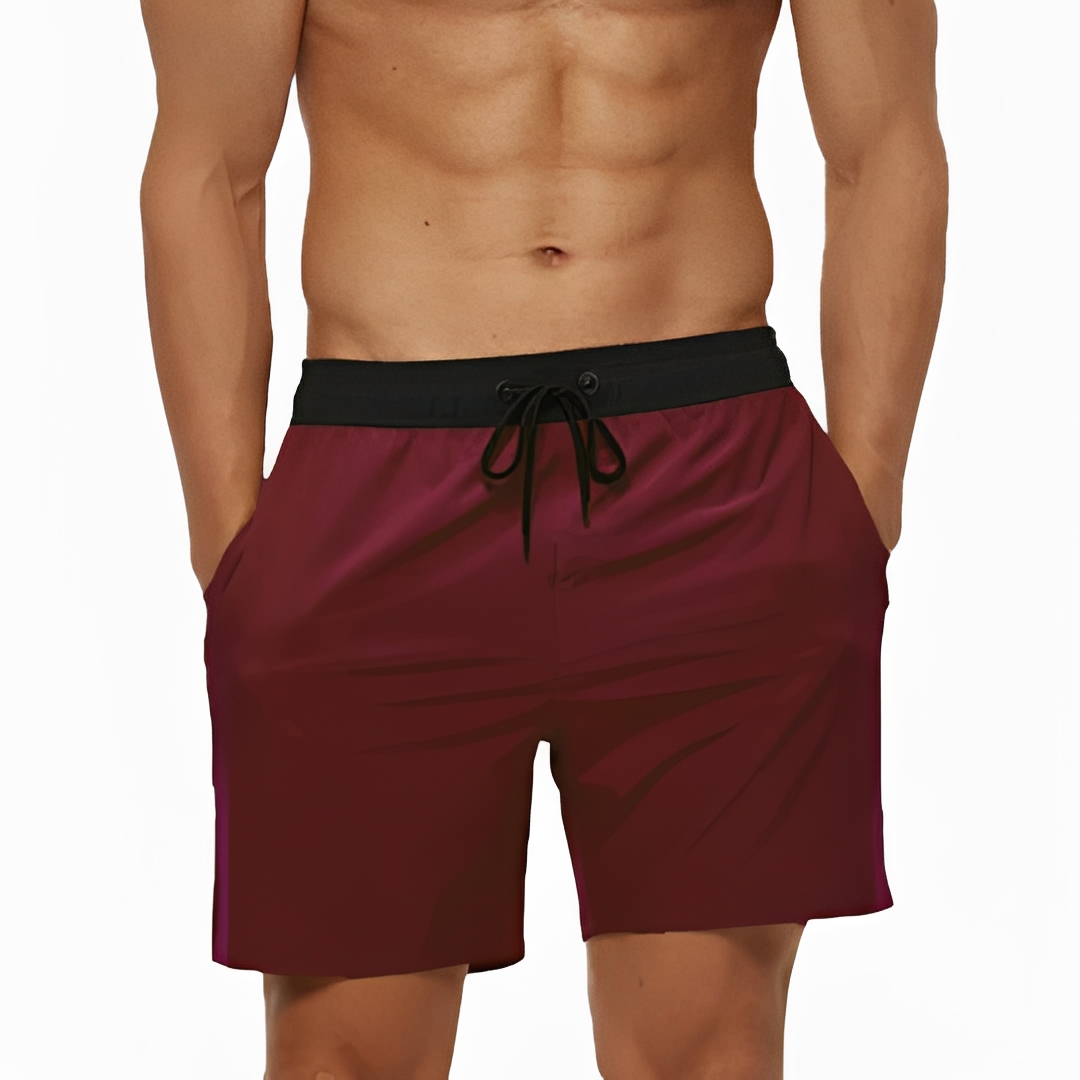 Brenz – Pantalones cortos de natación para hombres – cómodos para días soleados