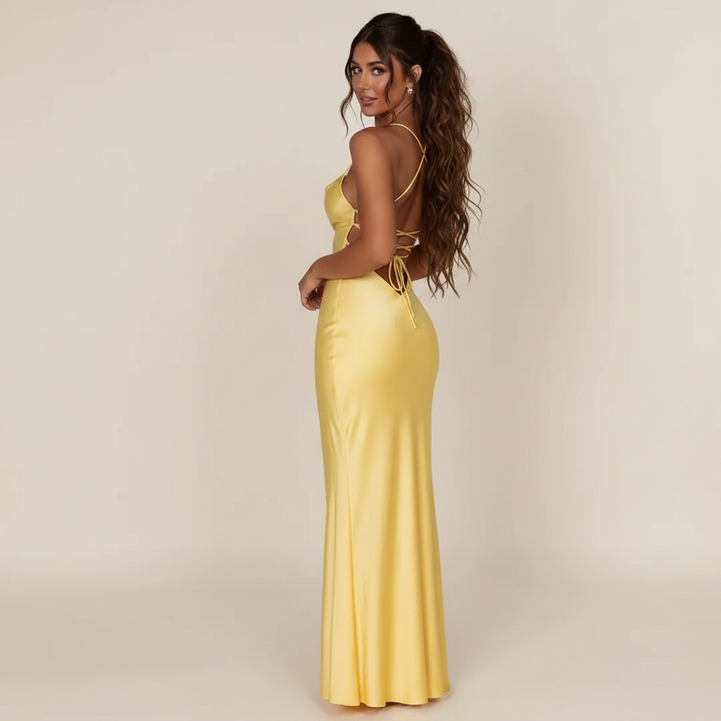 Meliva - Vestido Maxi Elegante y Favorecedor