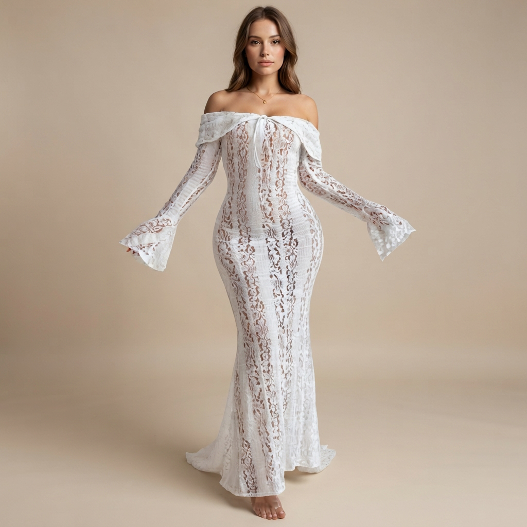 Juliana - Vestido Maxi Elegante con Cordones