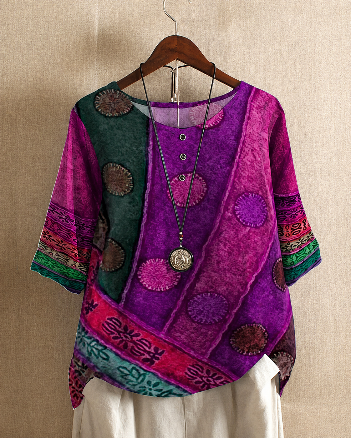 Ferlisha - Blusa Estilosa y Suelta