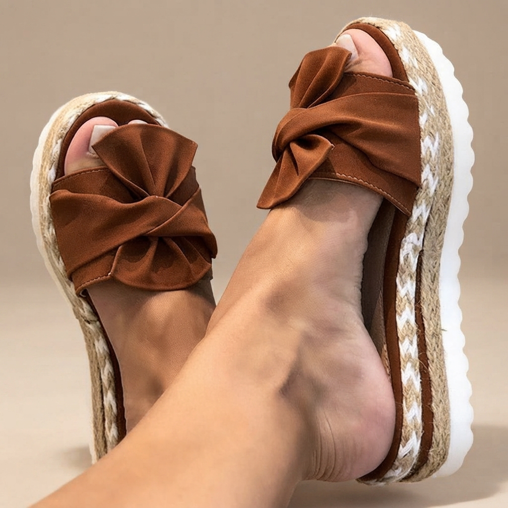 Claudia - Sandalias Elegantes con Lazo