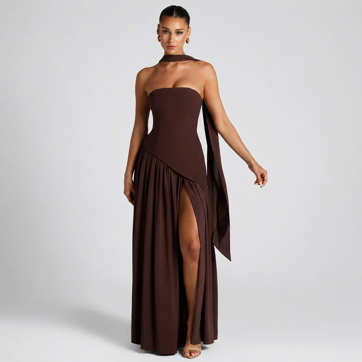 Fatimea - Vestido Maxi Elegante con Top de Tubo