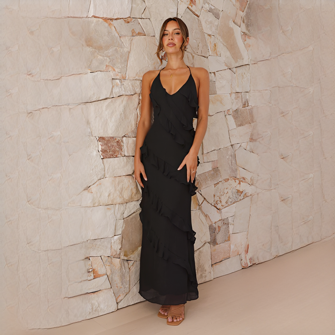 Latresia - Vestido Halter Elegante y Chic