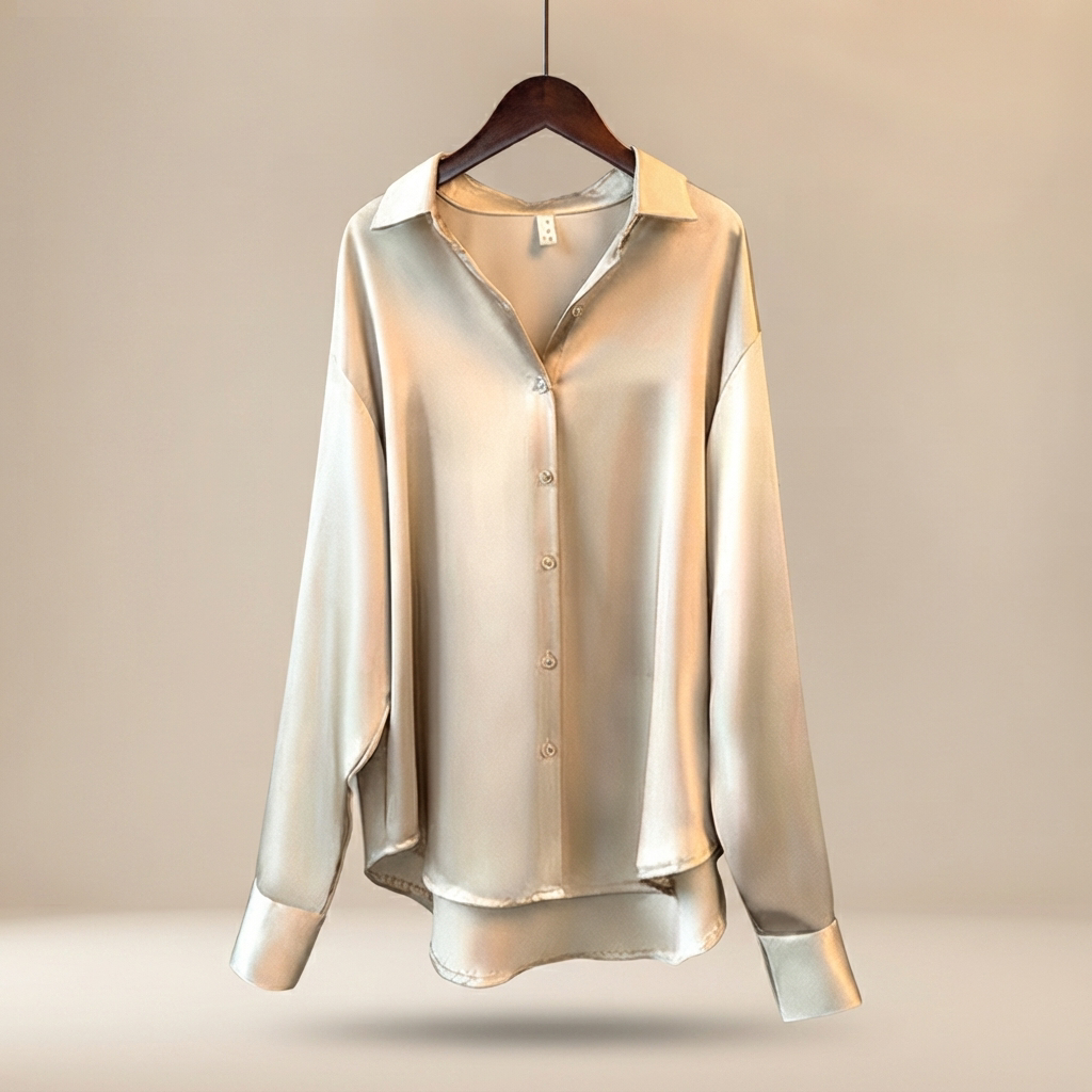 Chazzy - Blusa Casual Brillante