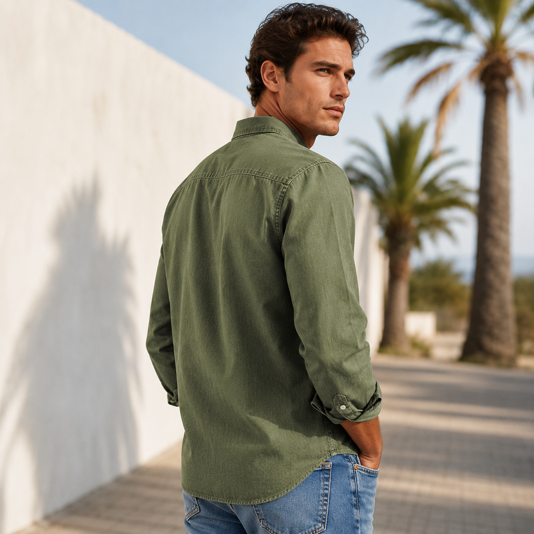 Wynford - Camisa Casual con Botones