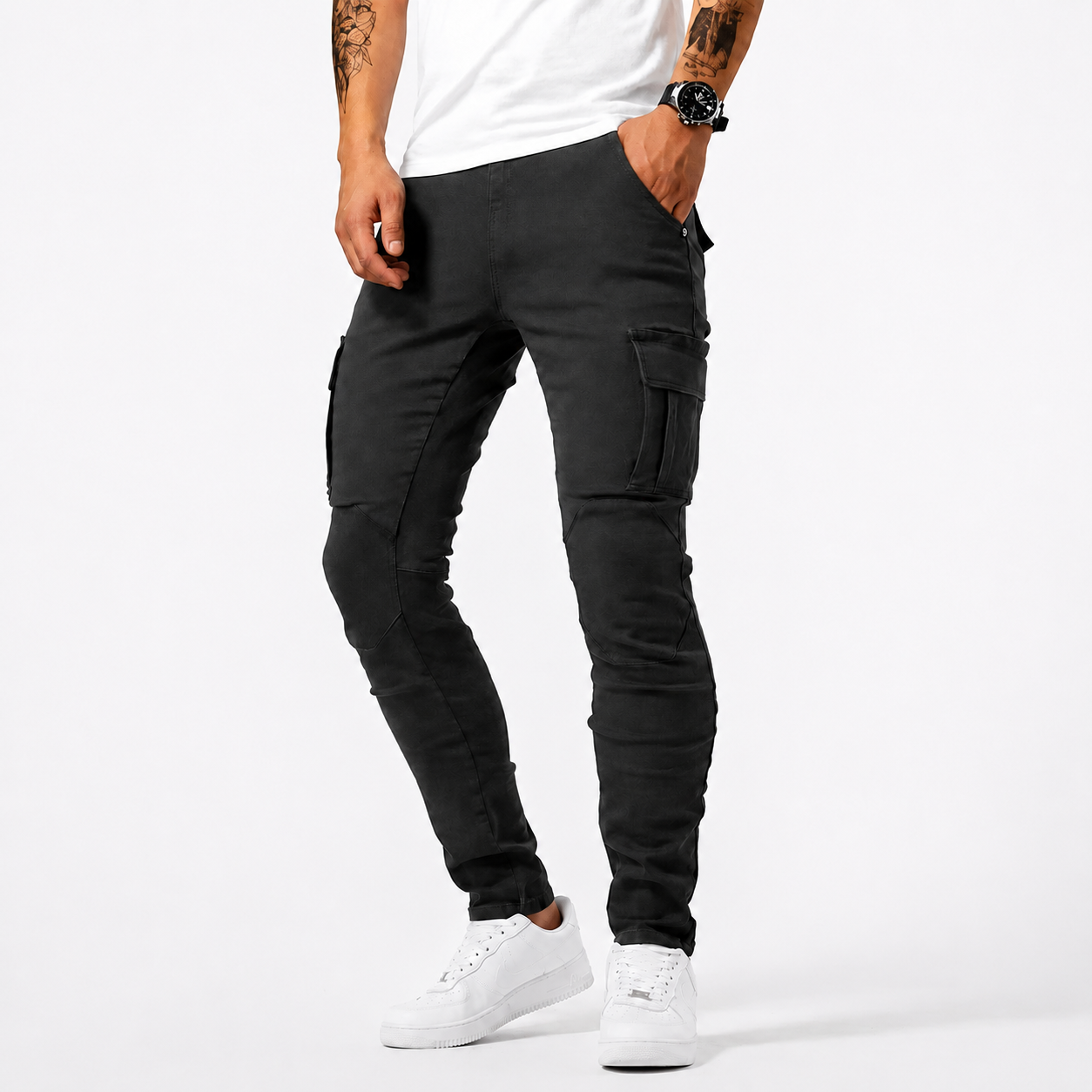 Zilton - Pantalones Cargo Ajustados Casuales