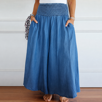 Laurine - Pantalones Casuales de Cintura Alta