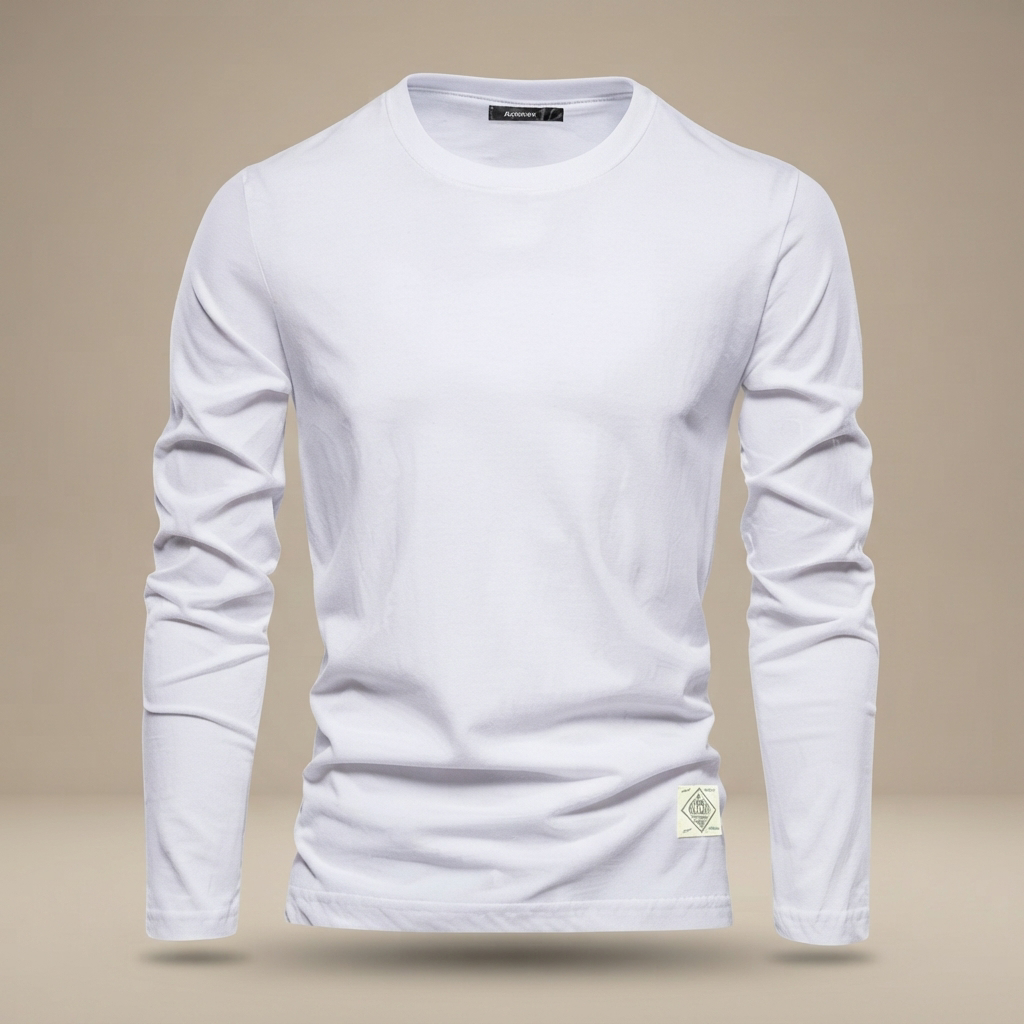 Nelson - Camiseta Casual con Cuello Redondo