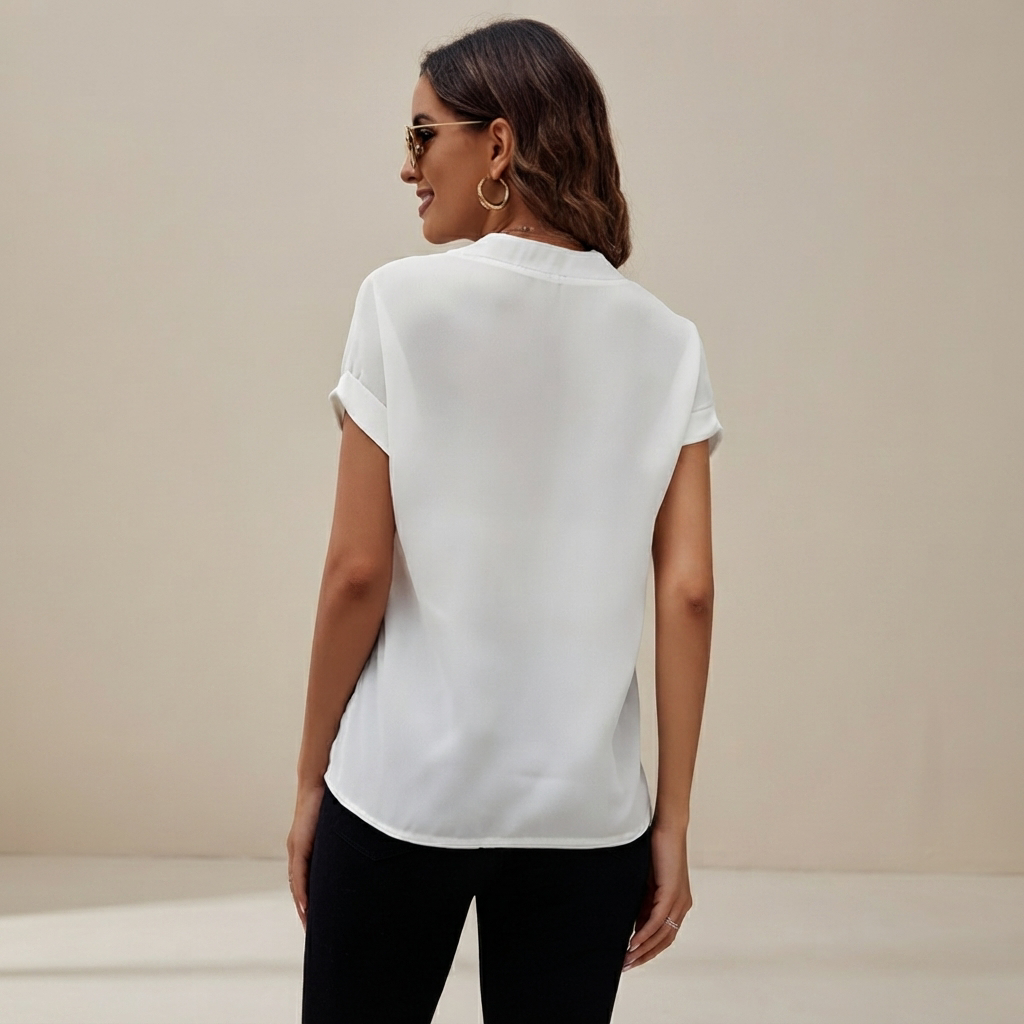 Anissa - Blusa Informal con Escote en V