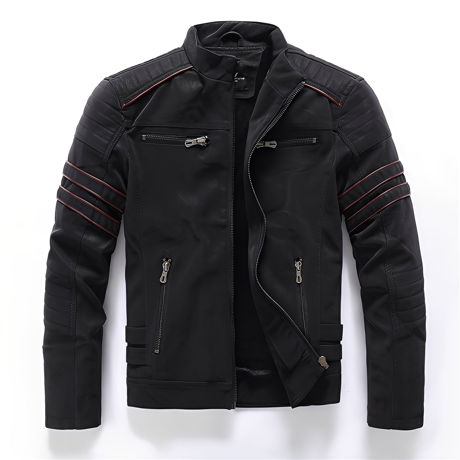 Dillan - Elegante chaqueta de cuero para motocicleta para hombres
