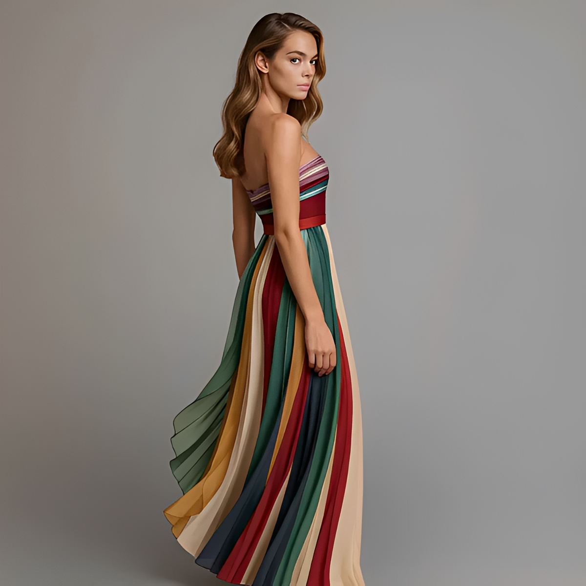 Gracelyn - Vestido Maxi con Top de Tubo Estiloso