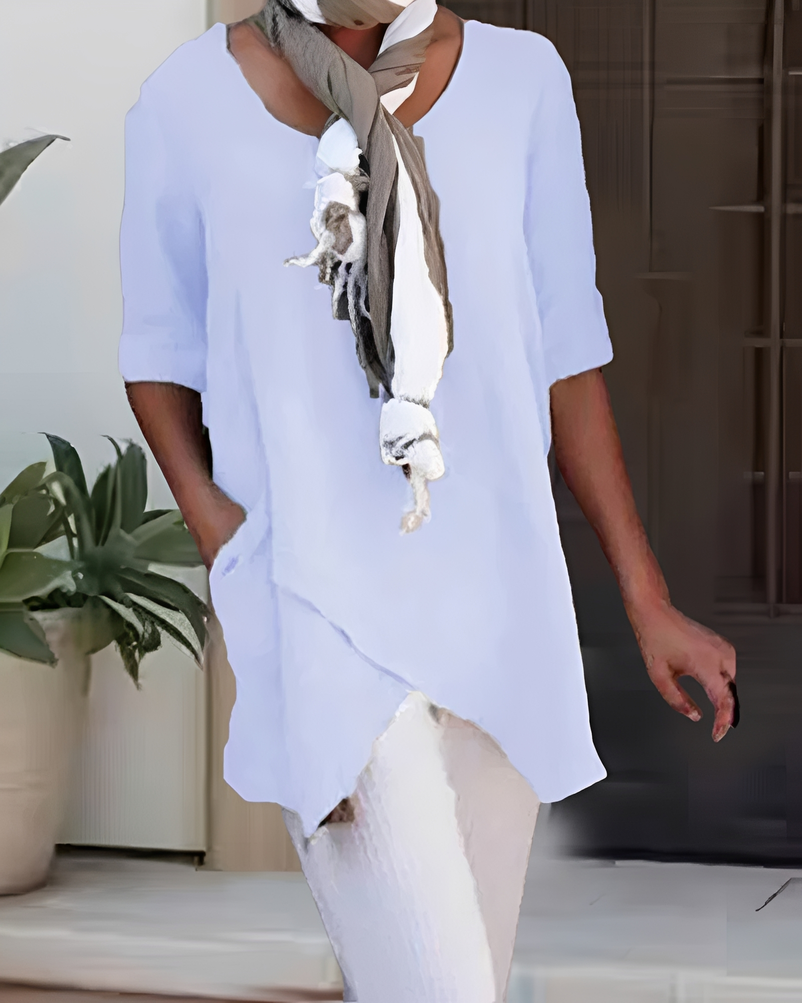 Marcia - Camiseta Estilosa con Cuello Redondo