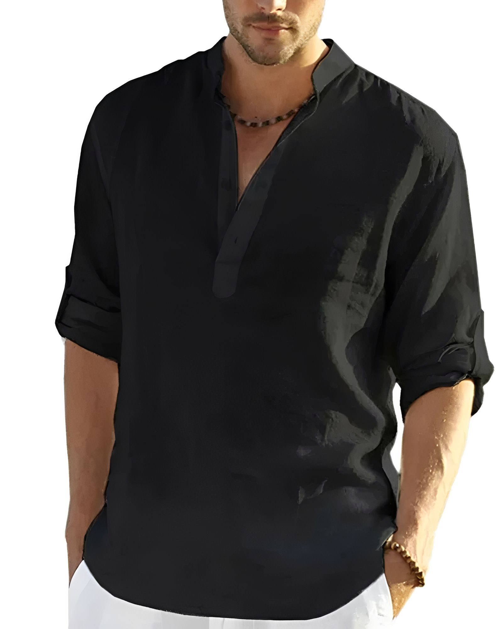 Tristan - Camisa Cómoda con Cuello en V