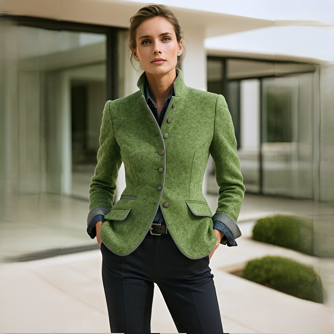 Valerie - Cárdigan Elegante con Cuello Mao