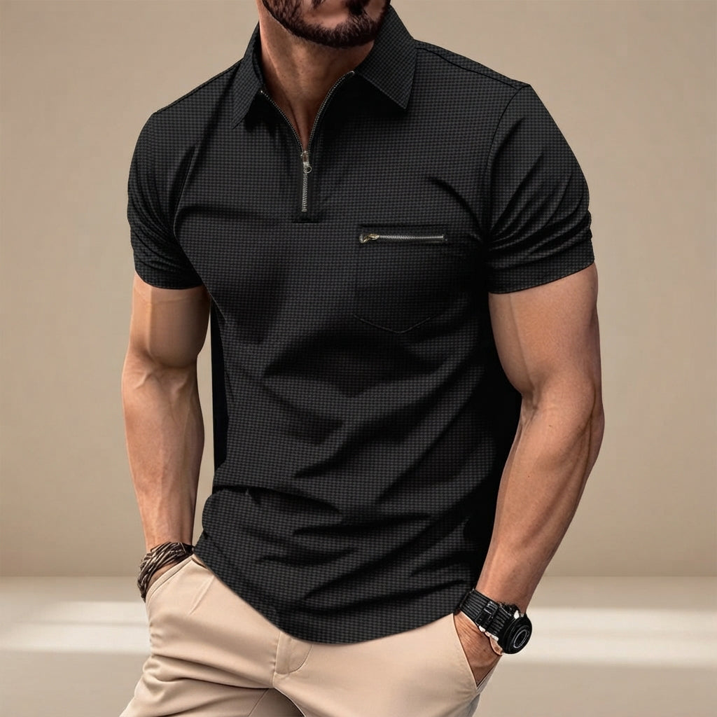 Barri - Camisa Polo Clásica de Waffle