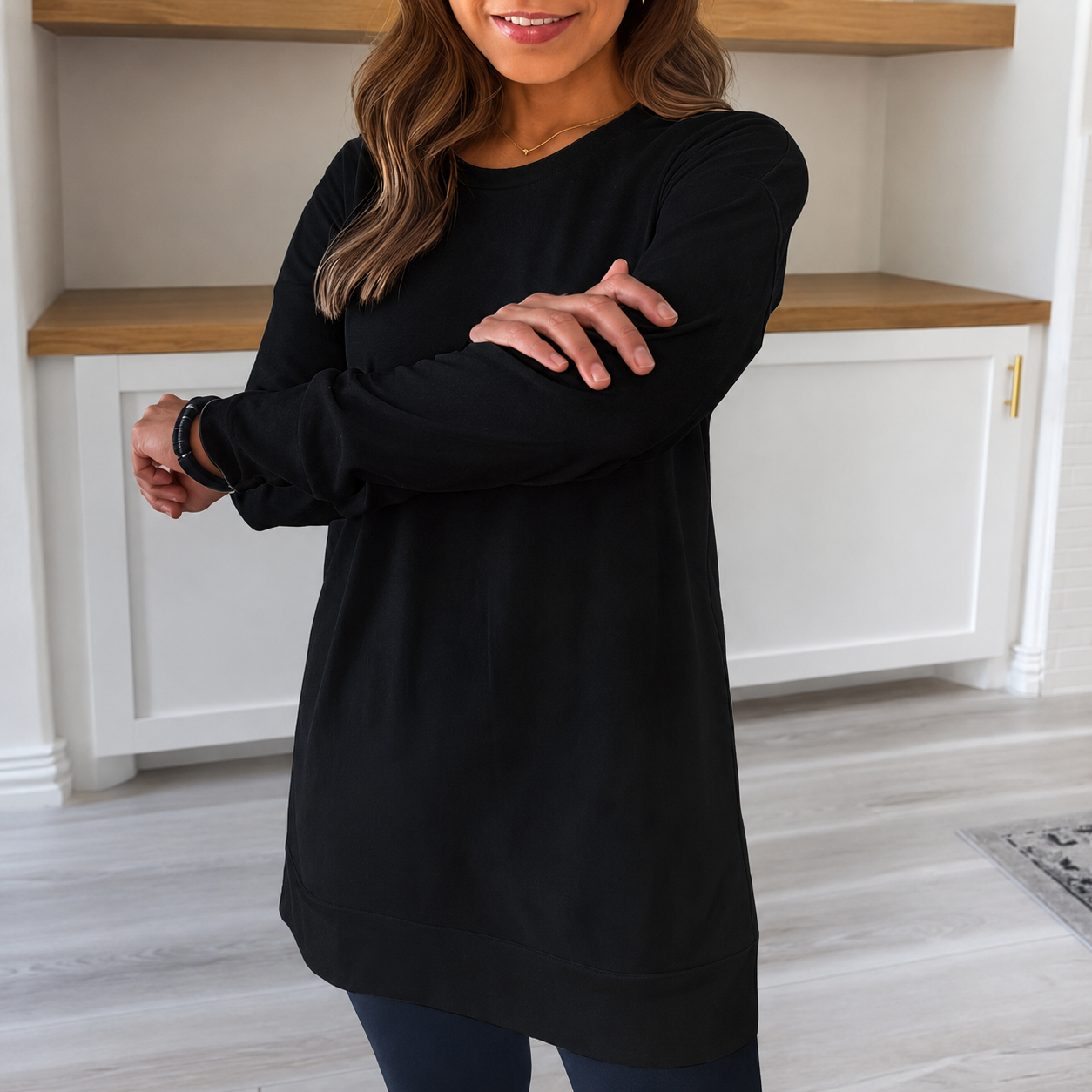 Magali - Camisa Elegante con Cuello Redondo