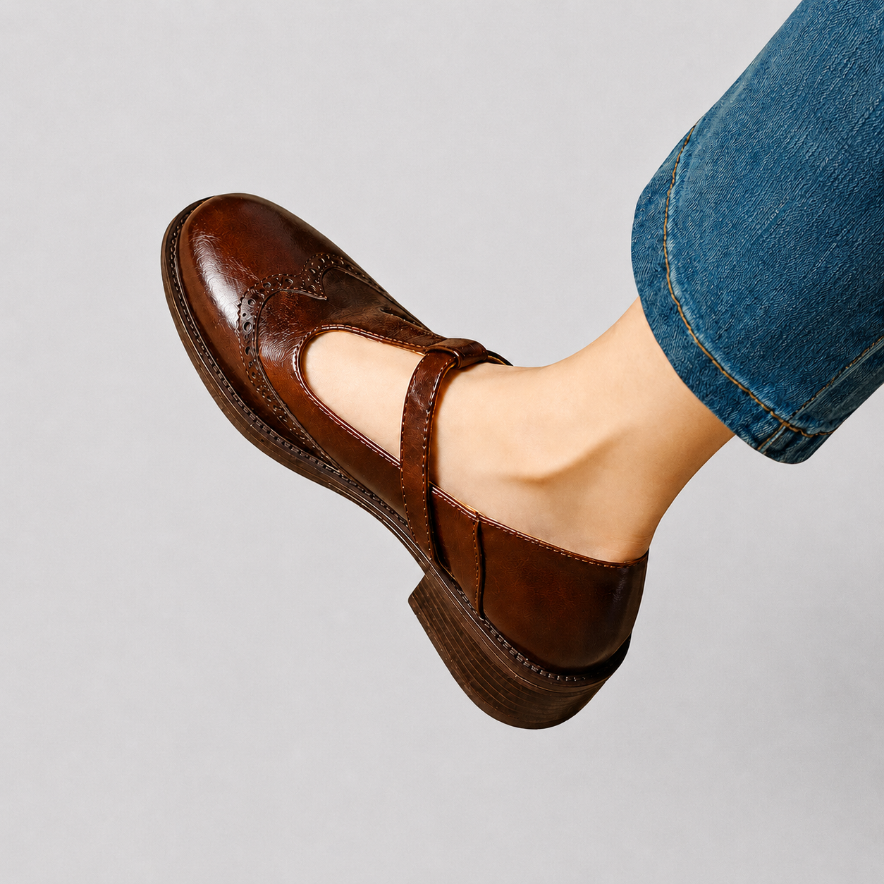 Livian - Sandalias de Tacón Estilo Vintage