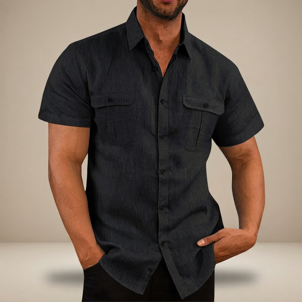 Lewys - Camisa Polo Casual con Botones