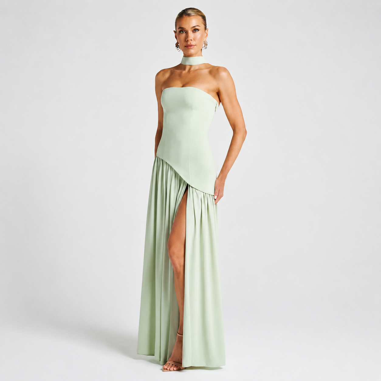 Fatimea - Vestido Maxi Elegante con Top de Tubo