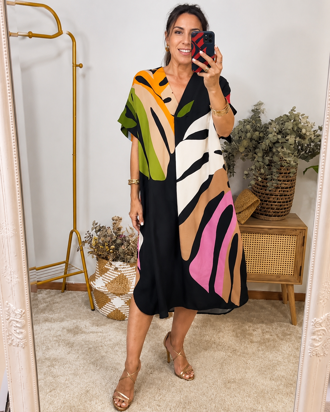 Curlene - Vestido Midi Elegante y Suelto