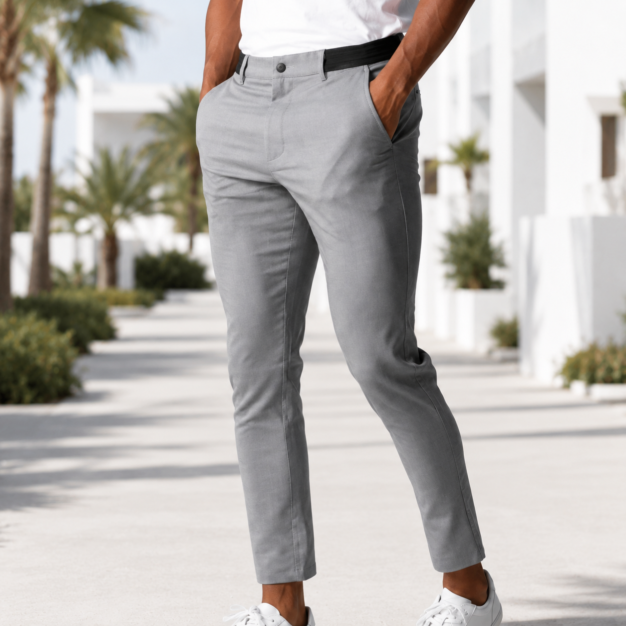 Benyamin - Pantalones Casual de Corte Ajustado
