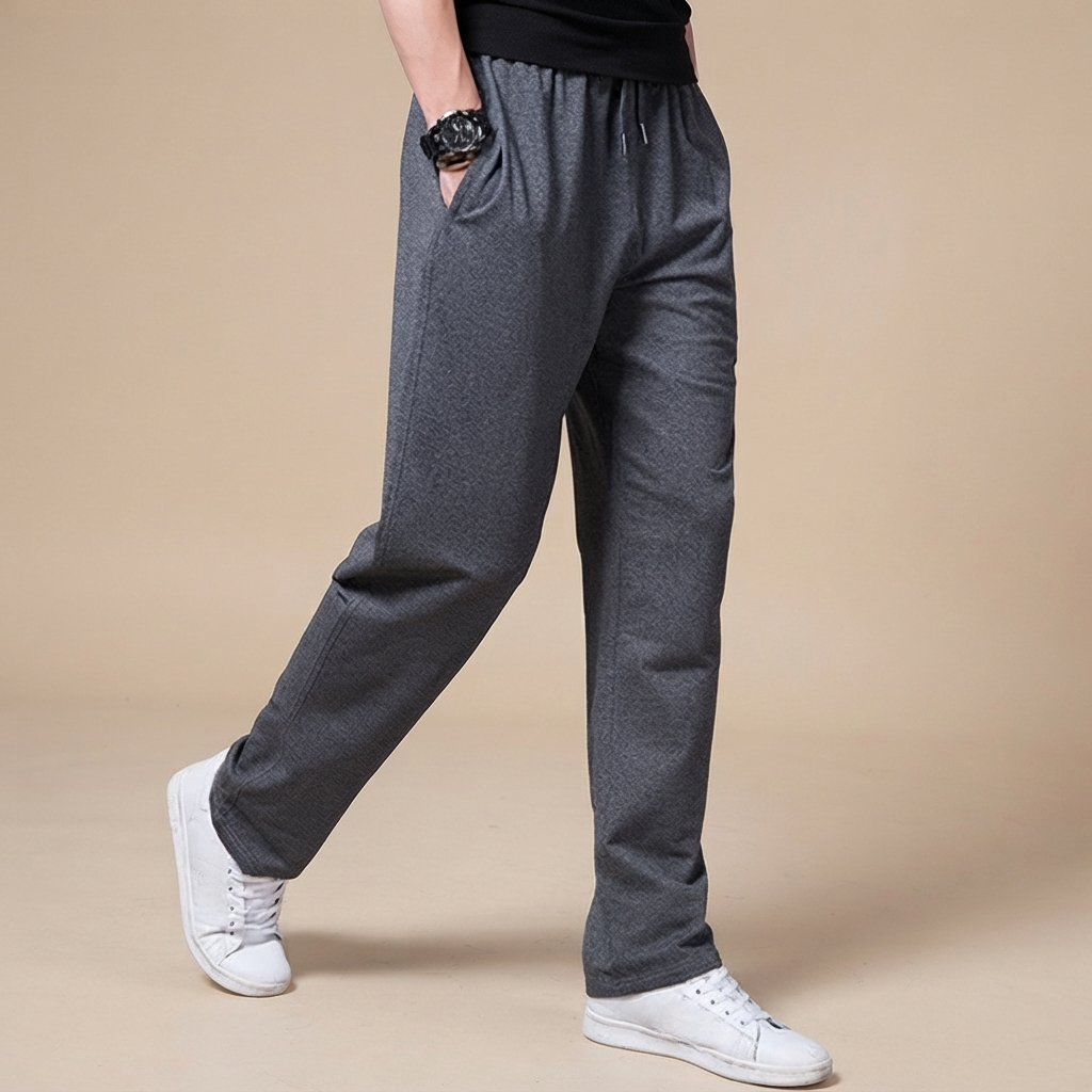 Aldrine - Pantalones Casuales de Ajuste Amplio