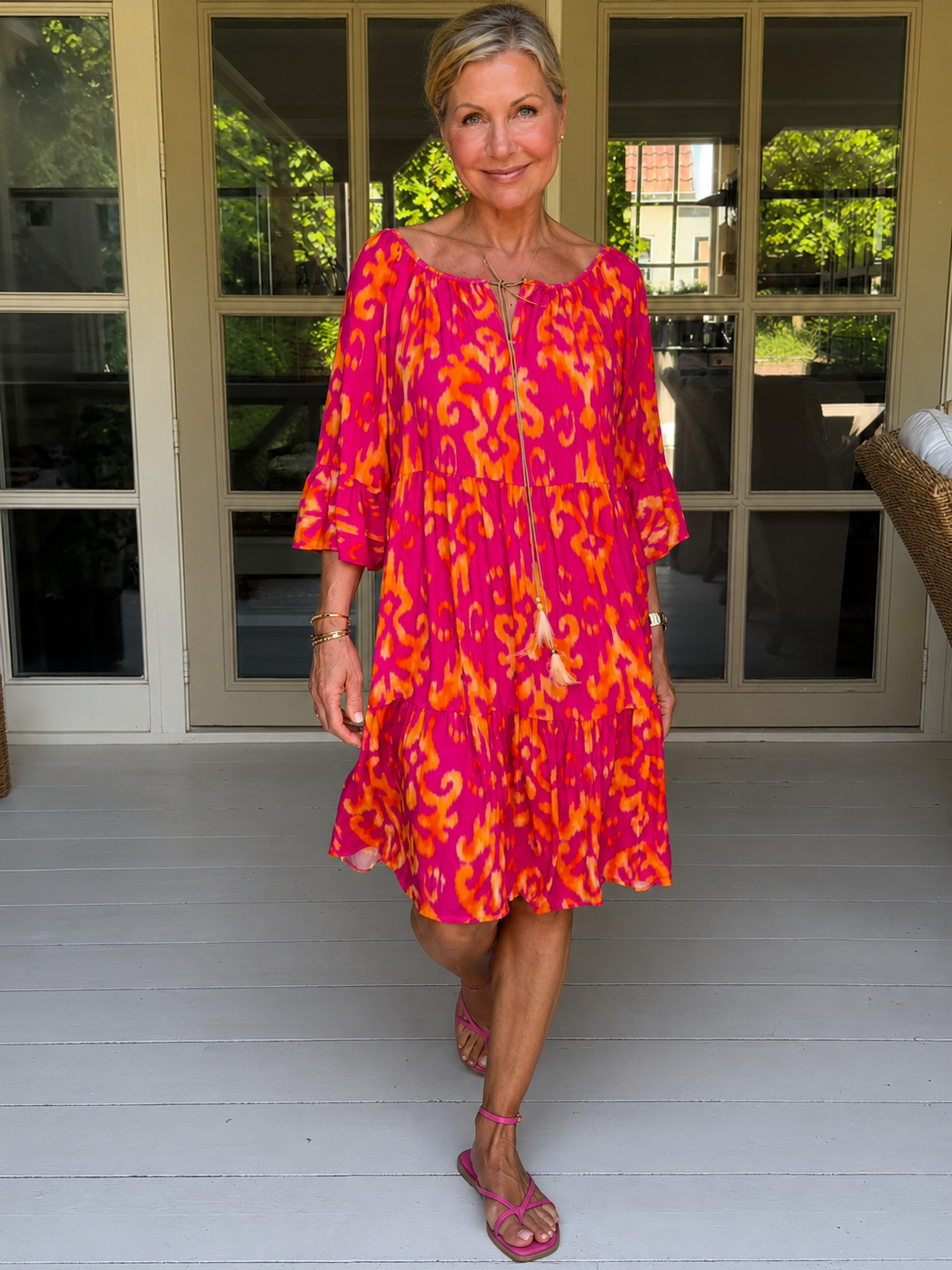 Vishay - Vestido Midi Casual y Suelto