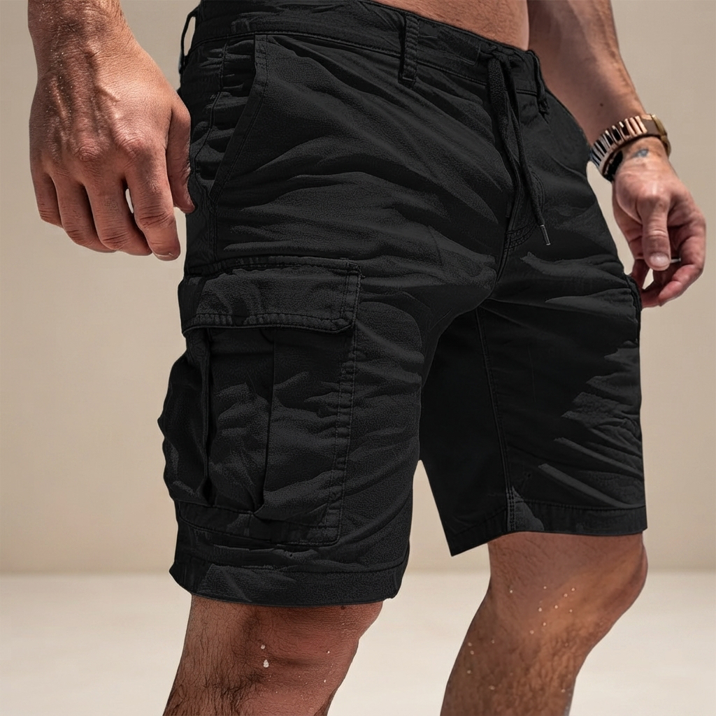 Jorlin - Pantalones Cortos Cargo Casuales