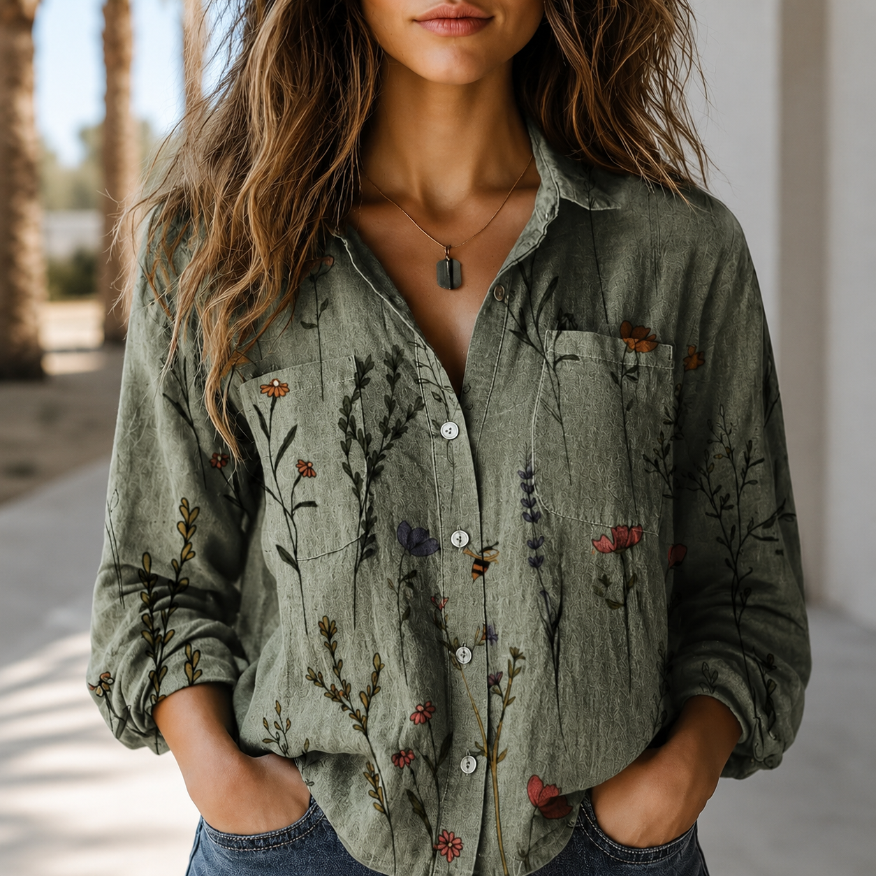Rhoslyn - Blusa Vintage Ligera