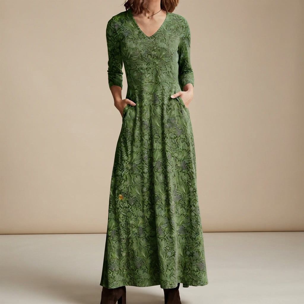 Adeline - Vestido vintage con mangas largas