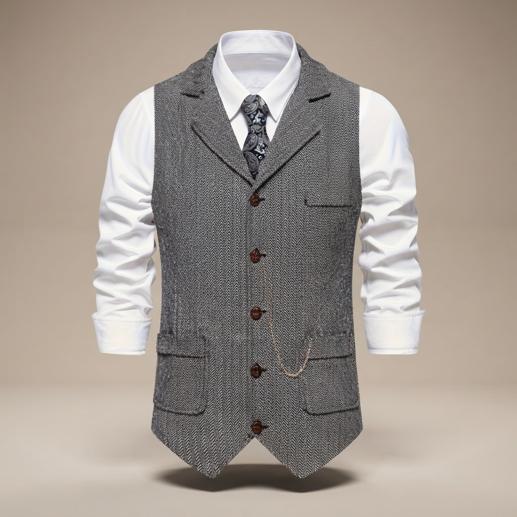 Clayton - Chaleco Retro Casual