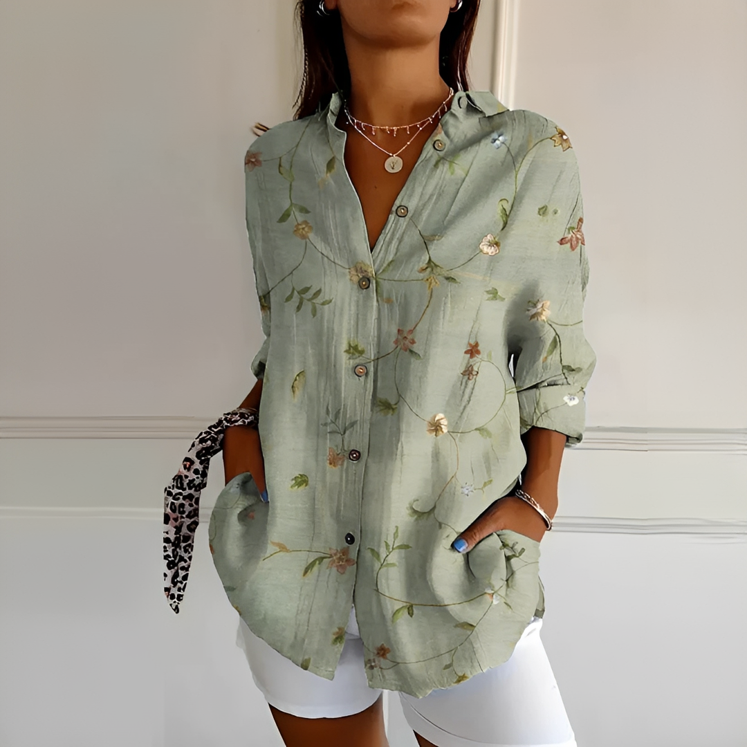 Eleanor - Blusa Elegante con Botones