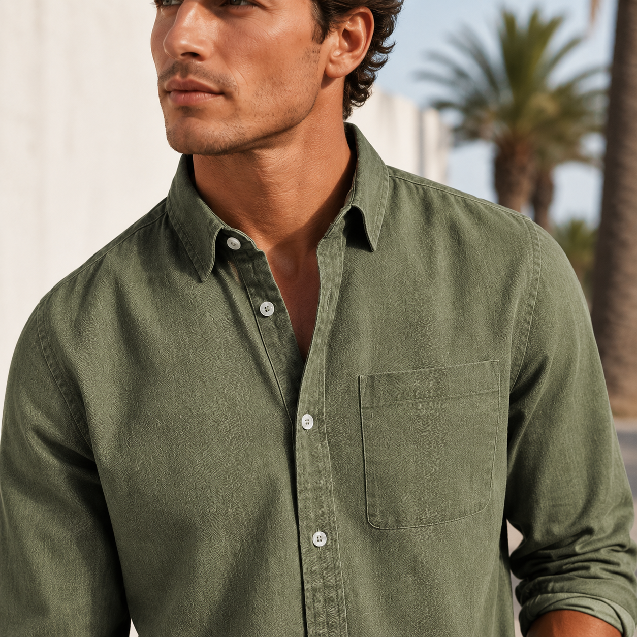 Wynford - Camisa Casual con Botones