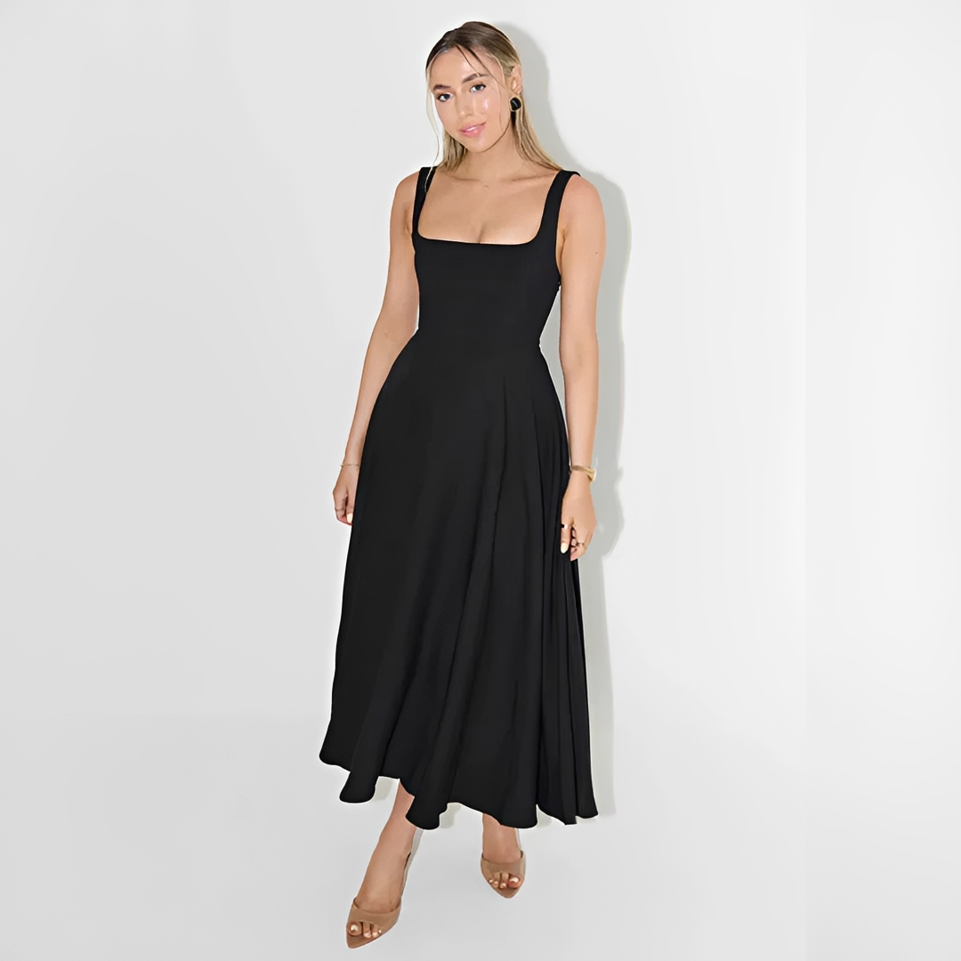 Yarabelle - Vestido Midi Elegante con Tirantes