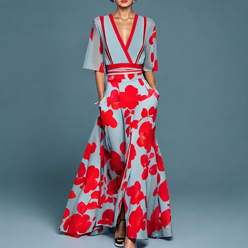 Laure - Elegante Vestido Flowy con Cuello en V