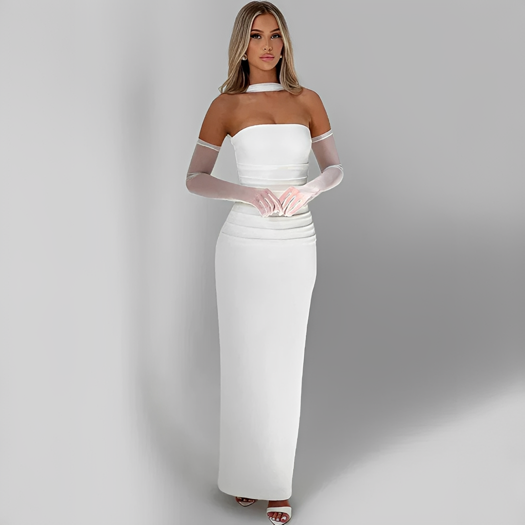 Carmila - Vestido Elegante con Top de Tubo
