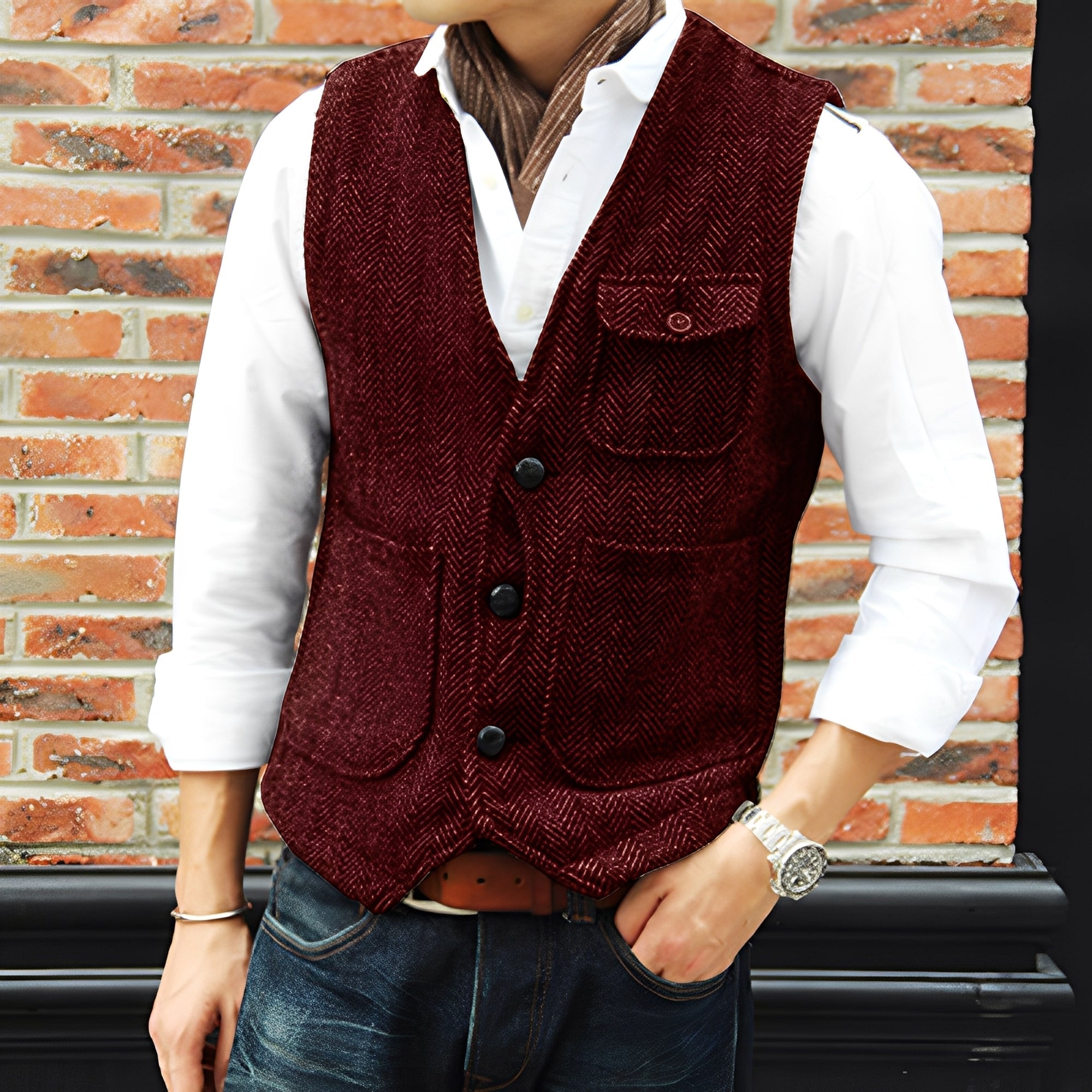 Matthew - Abrigo de tweed elegante