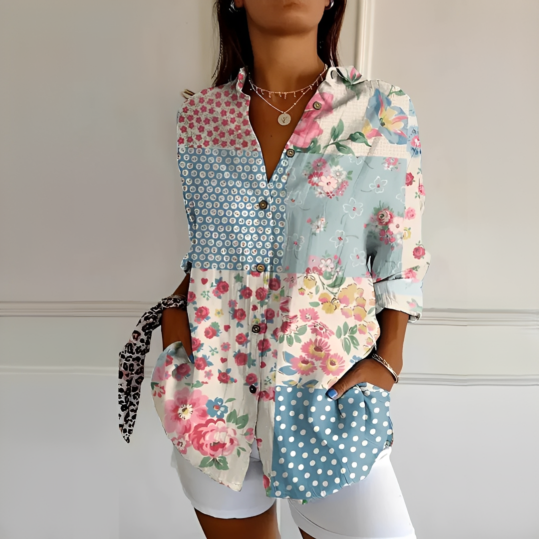 Eleanor - Blusa Elegante con Botones