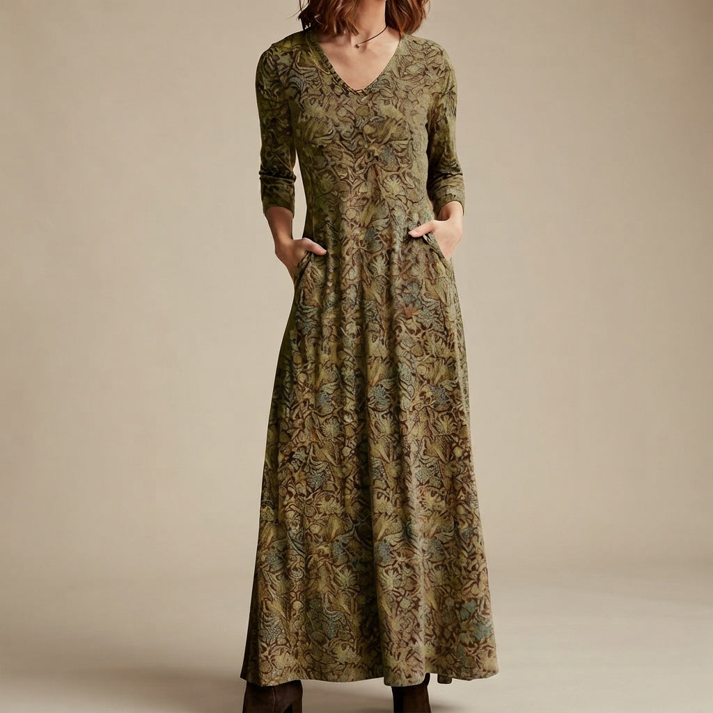 Adeline - Vestido vintage con mangas largas